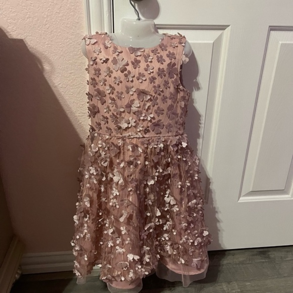 Little angels girls formal net and silk dress size 6x